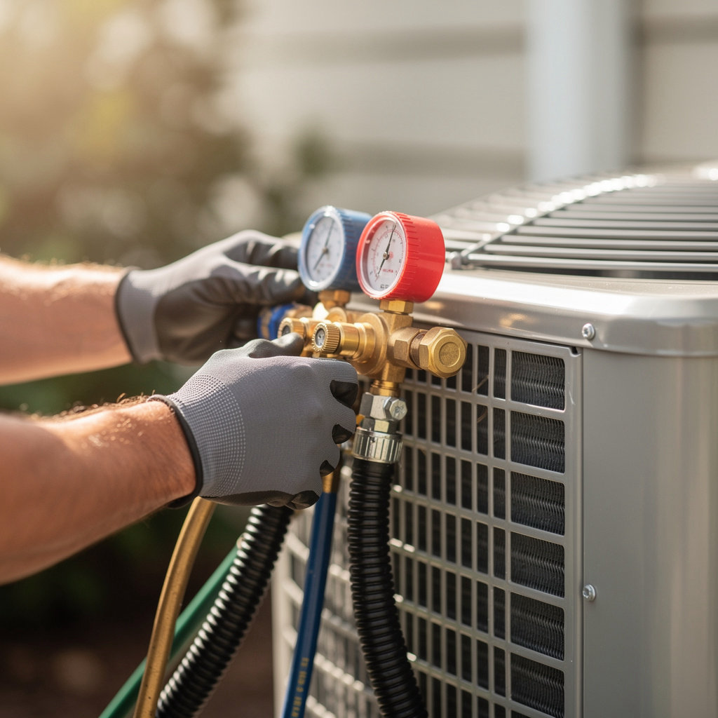 Orlando AC Repair technician performing professional HVAC maintenance and repair services